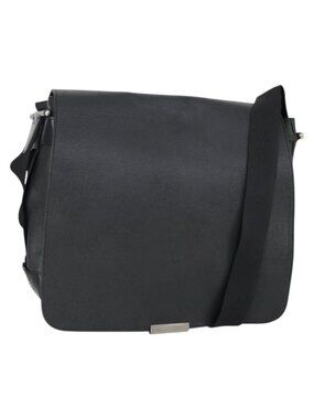 Authentic LOUIS VUITTON Taiga Victor Shoulder Bag Ardoise M30142 LV